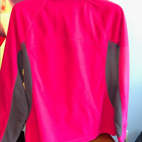 Tek Gear Pink and Gray L/S Sweat Jacket with zipper w/pockets - Picture 4 of 6